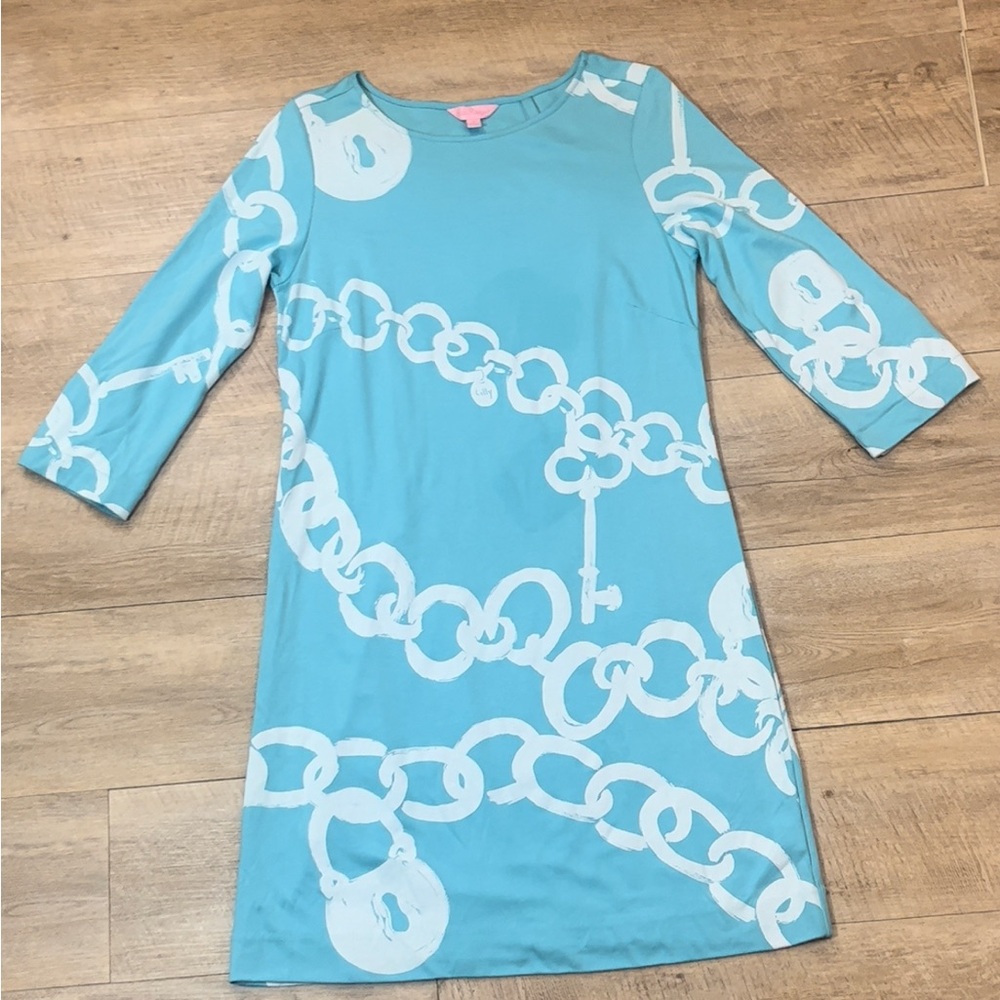 Lilly Pulitzer Women’s Jonah Locks and Chains Dress Size Medium - Picture 2 of 7